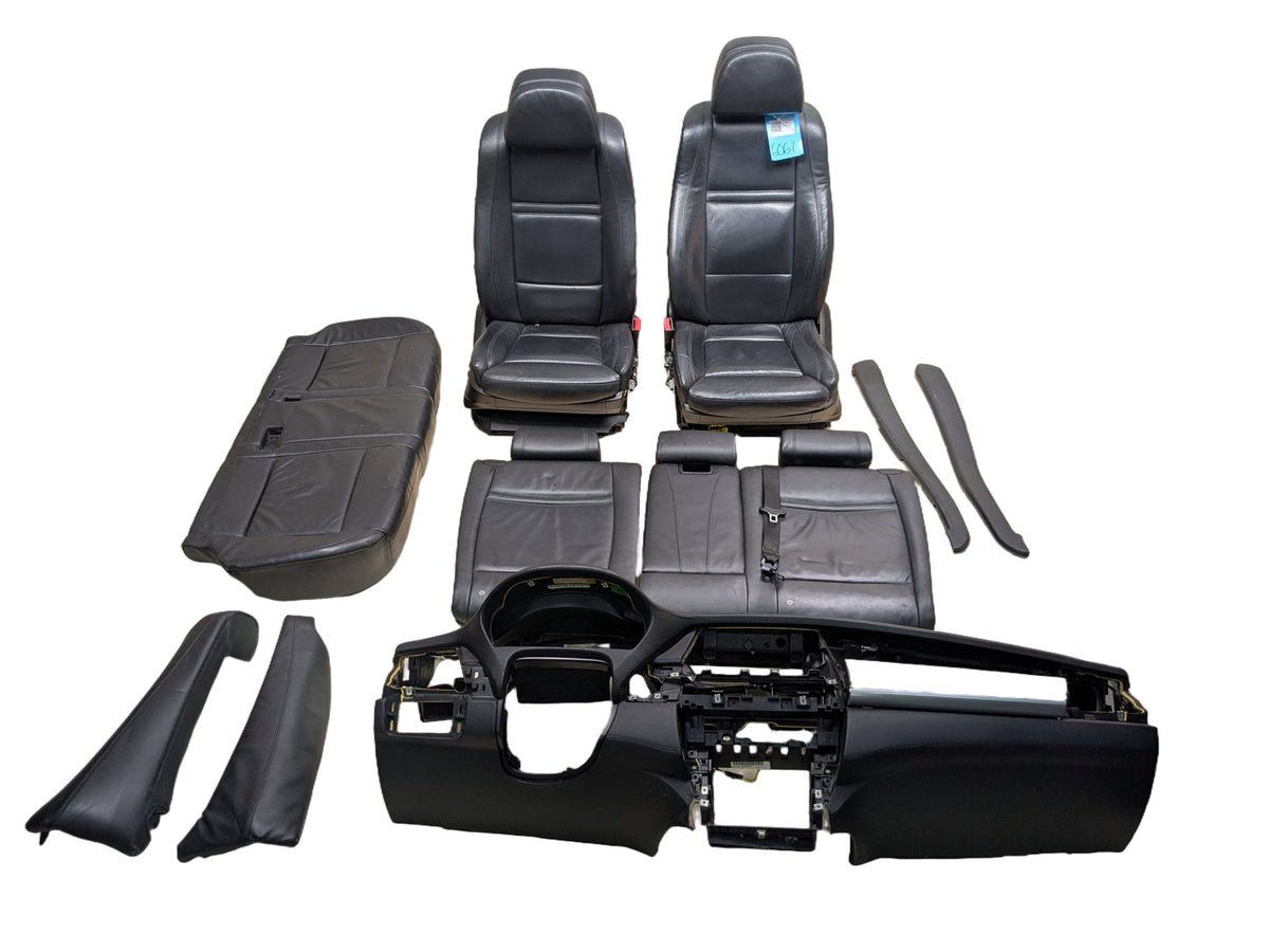07-13 OEM BMW E70 X5 Complete Seats Door Panels Dashboard Black NAPPA LEATHER
