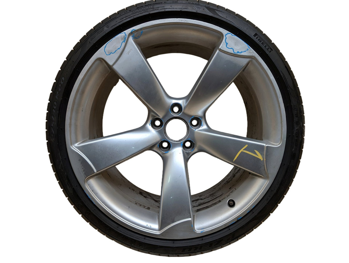 08-17 OEM Audi RS5 20x9 ET26 Aluminum Wheel Rim 5 Spoke 8T0601025AD