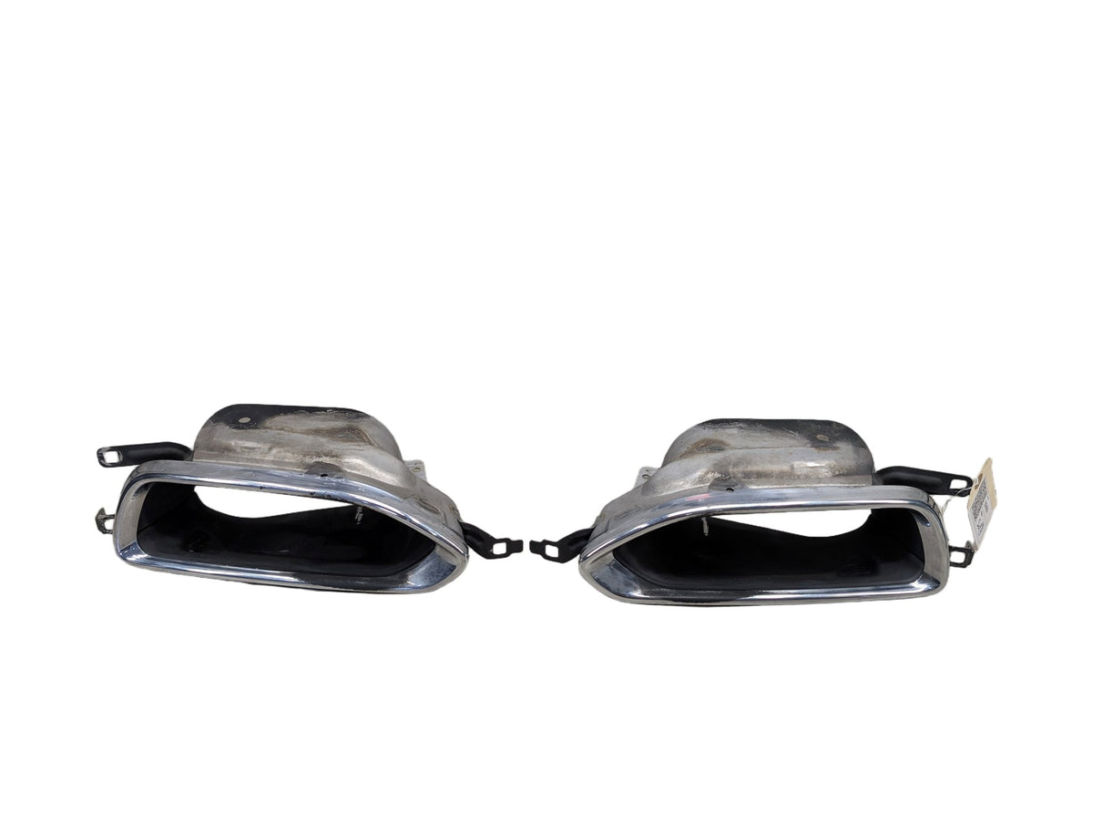 2016-2022 BMW 750Li G12 Rear Left Right Exhaust Muffler Tips SET 7371586 OEM