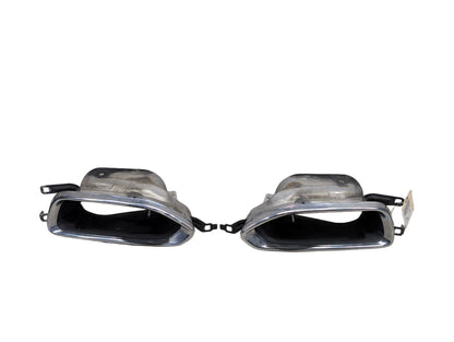 2016-2022 BMW 750Li G12 Rear Left Right Exhaust Muffler Tips SET 7371586 OEM