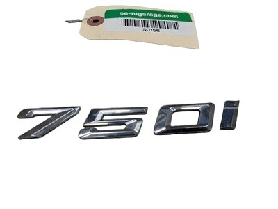 16-22 OEM BMW G11 G12 750i Front Fender 750i Liftgate Trunk Lid Badge/ Letters