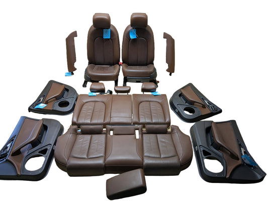 2012-2018 Audi A6 C7 Complete Interior Brown Heated Front and Rear Seats!