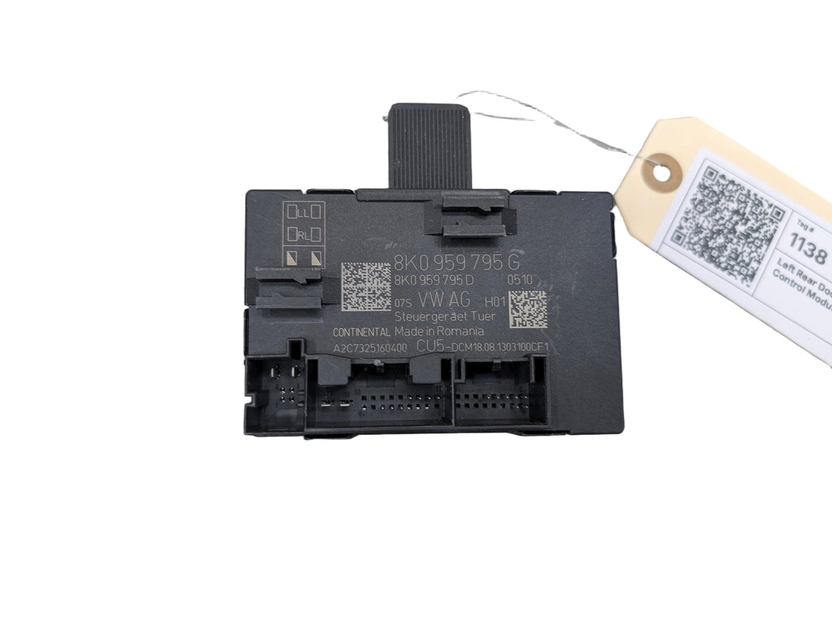 2009-2017 Audi Q5 8R Left Rear Door Control Module 8K0959795G 09-17 OEM AUDI Q5 SQ5 Rr Left Driver Door Control Module Unit OEM