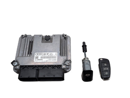 2016 Audi Q3 8U - DME Computer module w/ Key Fob And Mechanism PN: 8U0907115L