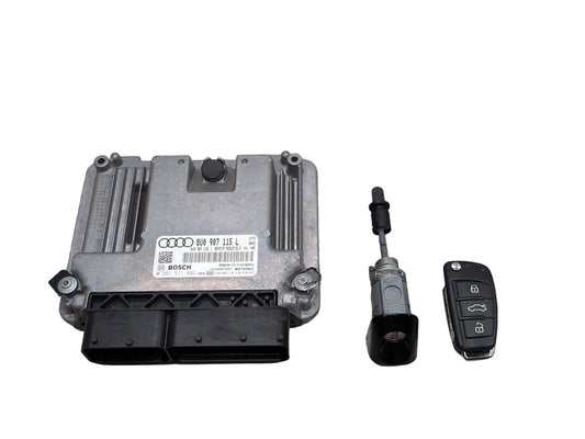 2016 Audi Q3 8U - DME Computer module w/ Key Fob And Mechanism PN: 8U0907115L