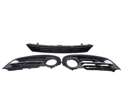 2011-2016 BMW 528i F10 Front Left Right Center Bumper Cover Grilles SET 7331724