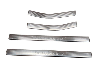 2009-2012 Mercedes-Benz E550 W212 Front Rear Left Right Scuff Plate Door Sill SET A2126861136 OEM