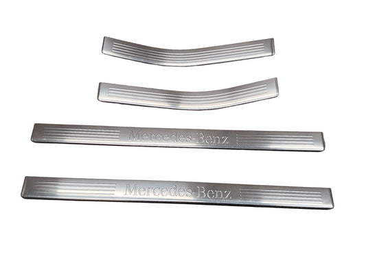 2009-2012 Mercedes-Benz E550 W212 Front Rear Left Right Scuff Plate Door Sill SET A2126861136 OEM