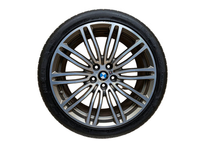 OEM BMW BMW G30 530 540 M550 Rear Wheel Rim Style 664M Silver R19x9" ET44