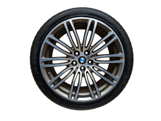 OEM BMW BMW G30 530 540 M550 Rear Wheel Rim Style 664M Silver R19x9" ET44