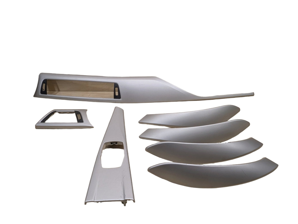 *NOTE 2012-18 BMW F30 Front Rear Left Right Dash Interior Trims SET Satin Silver