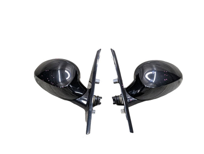 2008-2013 BMW 128i E82 Front Left Right Side Mirror Assembly BlackSET 7268305