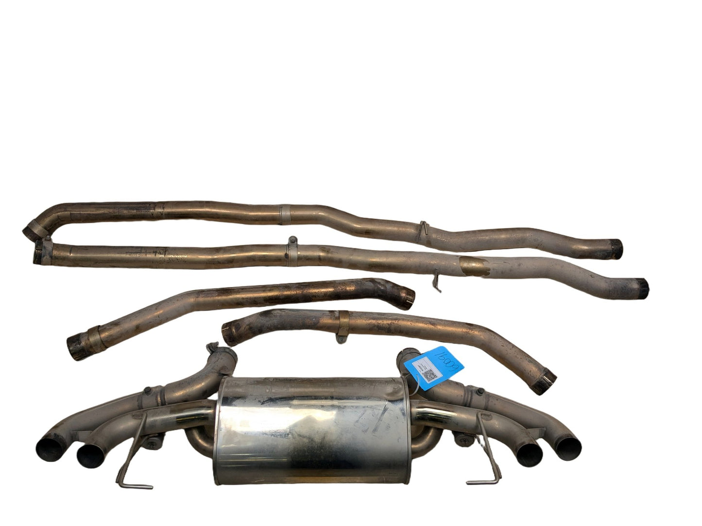 17-24 AMYTRIX BMW G30 M550iX N63TU2 4.4L V8 Valved Exhaust Muffler Pipes SET