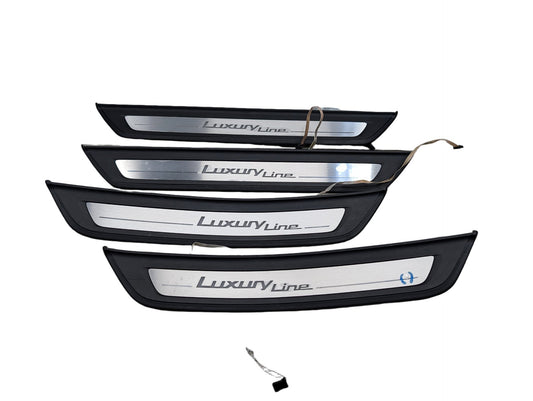 2017-2023 BMW 530i G30 LUXURY Front Rear Left Right Scuff Plate Door Sill SET