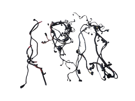 2015-2018 BMW F85 X5 S63B44T2 Engine Motor Transmission Wiring Wire Harness SET 7646837