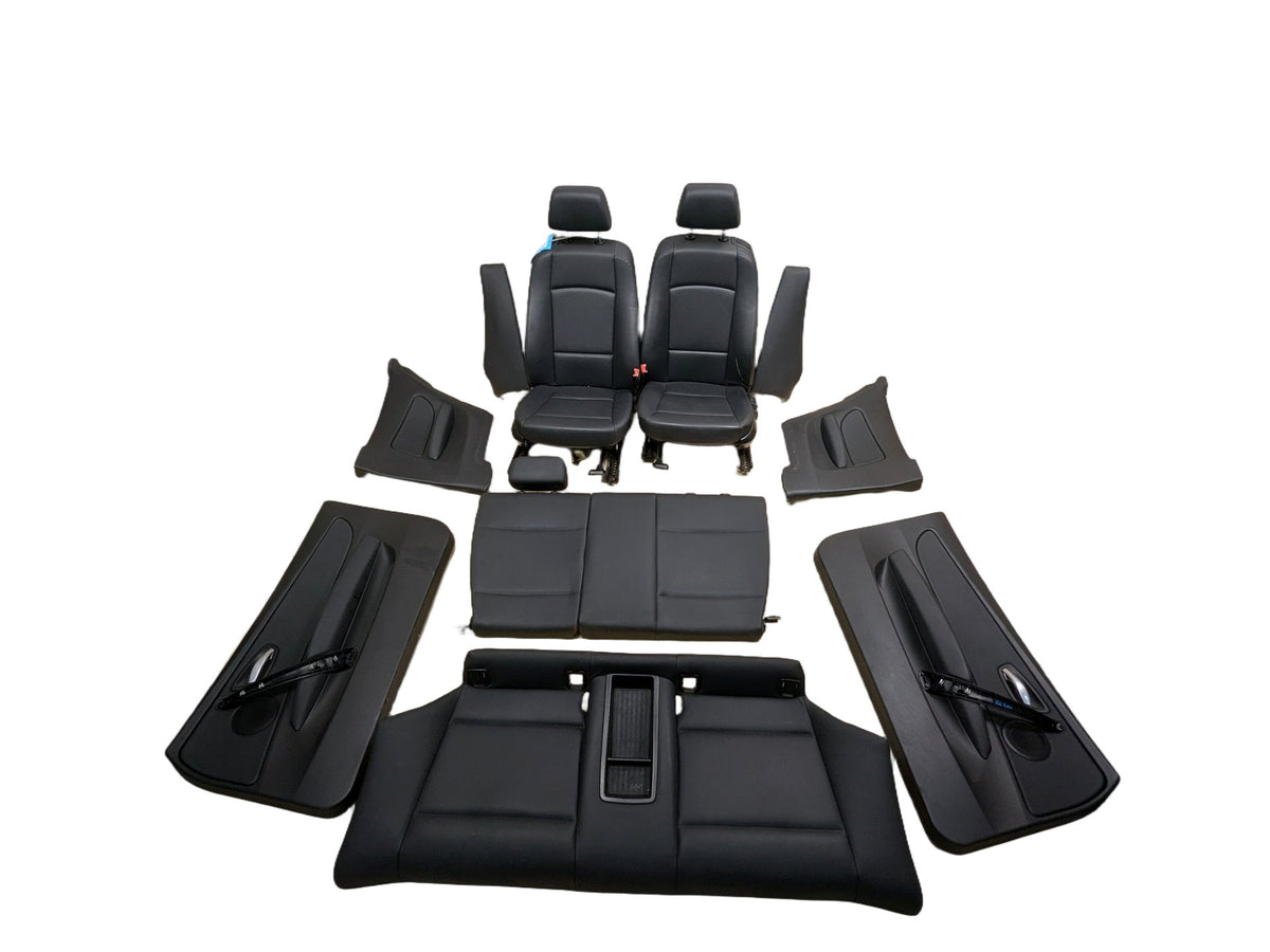 08-13 OEM BMW E82 128 135 COUPE Interior Front Rear Seats Door Panels BLACK
