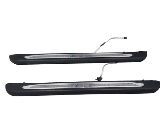 2004-2010 BMW M6 E64 Front Left Right Scuff Plate Door Sill SET 7898230 OEM
