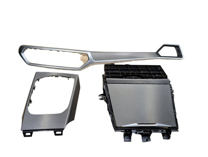 OEM BMW G20 330 M340 Dash Central Console Aluminum Tetragon Interior Trim SET