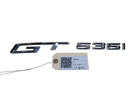 2010-2017 BMW 535i GT xDrive F07 Liftgate Trunk Lid Badge/ Letters 7336451 OEM