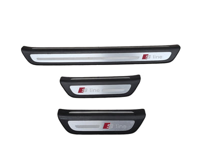 2015-2018 Audi Q3 8U S Line Front Rear Left Right Scuff Plate Door Sill SET 8U0853375A