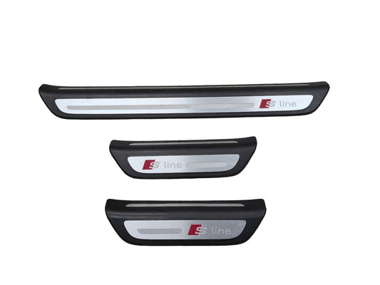 2015-2018 Audi Q3 8U S Line Front Rear Left Right Scuff Plate Door Sill SET 8U0853375A