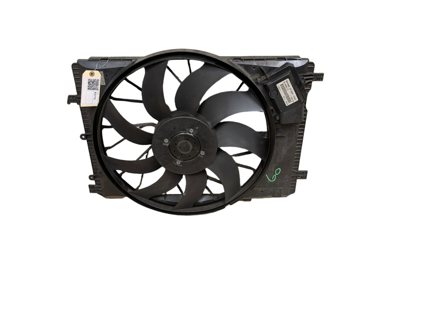 2009-2012 Mercedes-Benz E550 W212 Radiator Fan Shroud Housing w/ Motor A2125000493