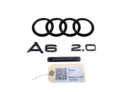 2012-2018 Audi A6 C7 Rear Emblem Badge Symbol Logo SET 4G5853742 OEM