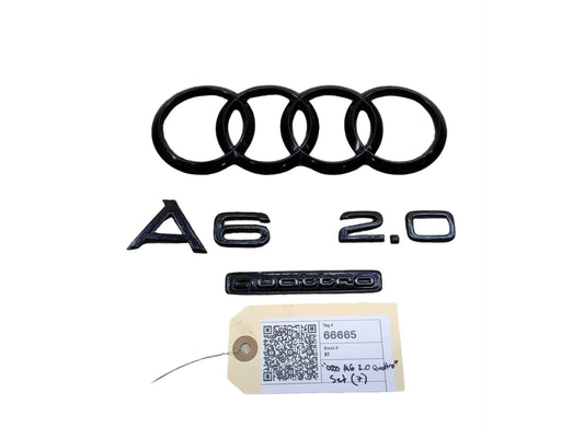 2012-2018 Audi A6 C7 Rear Emblem Badge Symbol Logo SET 4G5853742 OEM