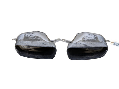 2012-2018 Audi A6 C7 Rear Left Right Exhaust Muffler Tips SET 4G0253825P OEM