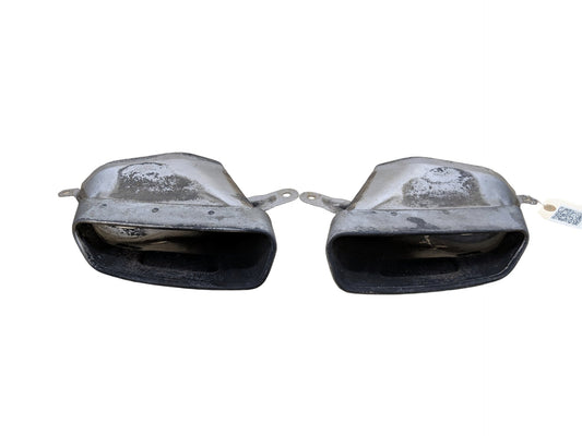 2012-2018 Audi A6 C7 Rear Left Right Exhaust Muffler Tips SET 4G0253825P OEM