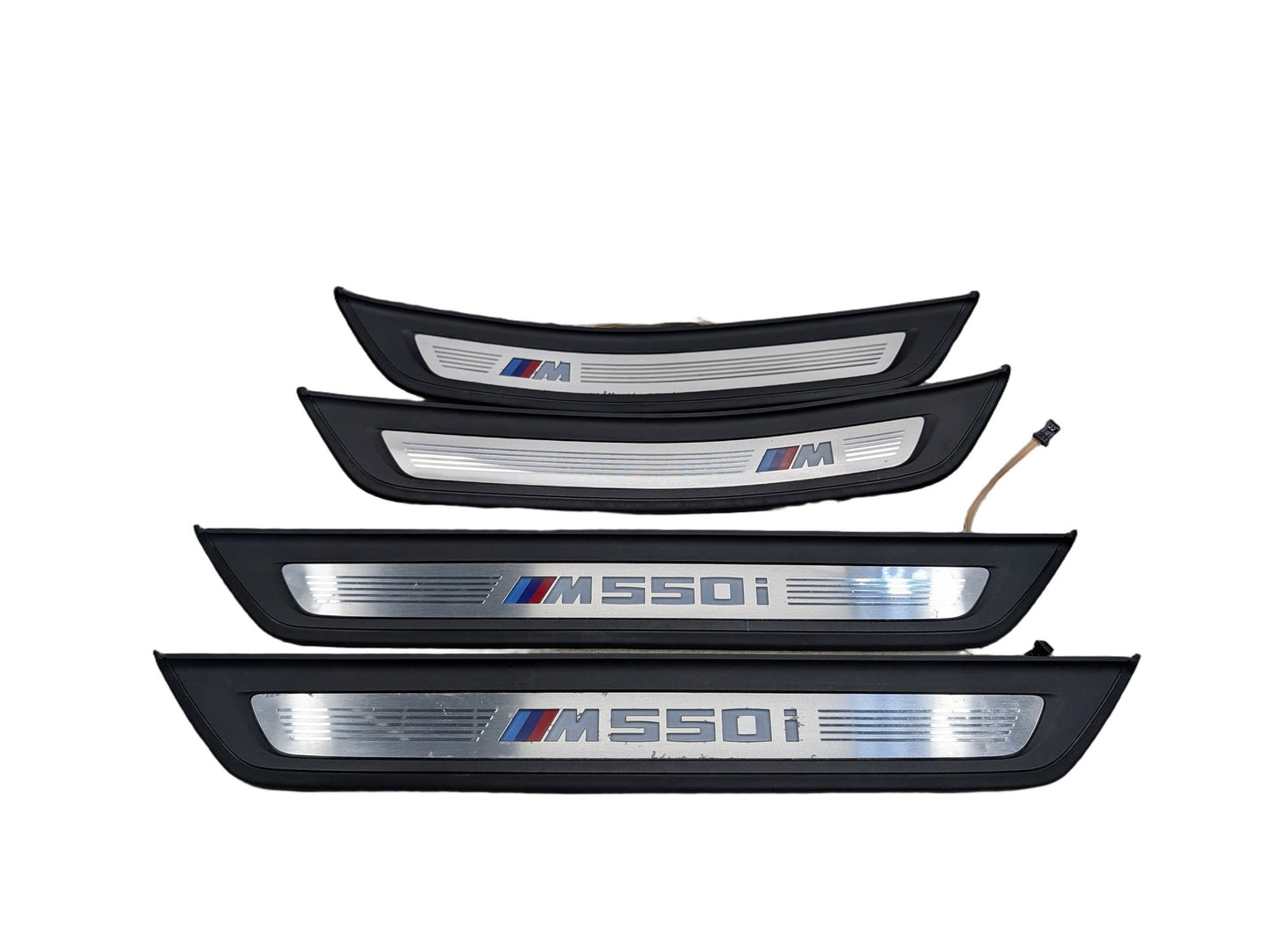 2017-2023 BMW M550i xDrive G30 Front Rear Left Right Scuff Plate Door Sill SET 8064905