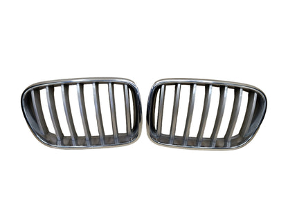 2011-2016 BMW X3 F25 Front Left Right Upper Bumper Cover Kidney Grilles SET 7210725