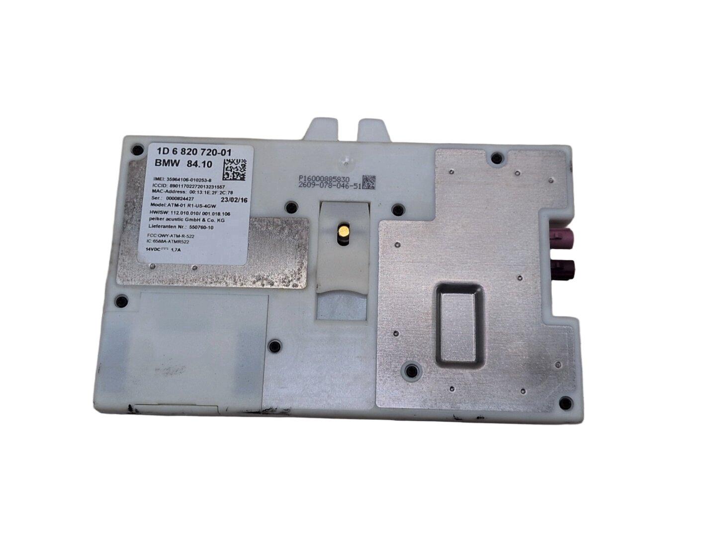 2016-2022 BMW 750i G12 Antenna Telematics Control Module 6820720