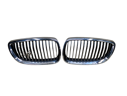 PRE-LCI OEM BMW E90 E92 E93 335 M3 Front Upper Bumper Kidney Grilles Chrome SET