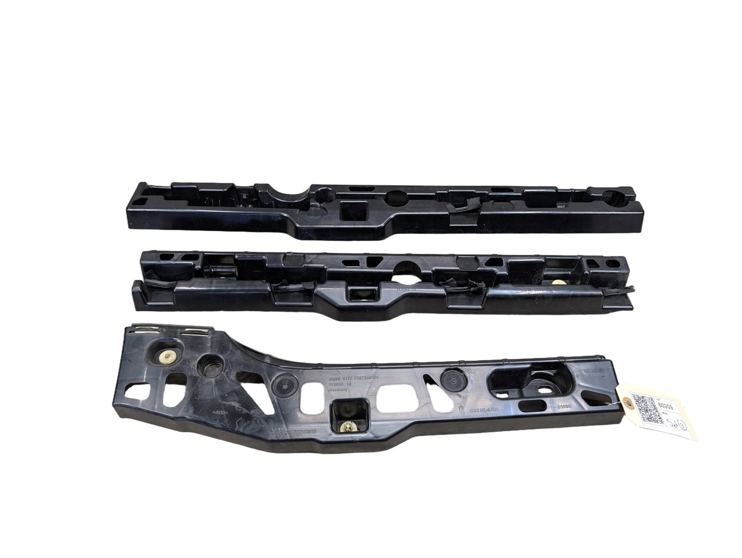2017-2023 BMW 530i G30 Right Passenger Side Skirt Rocker Panel Brackets SET 7387348