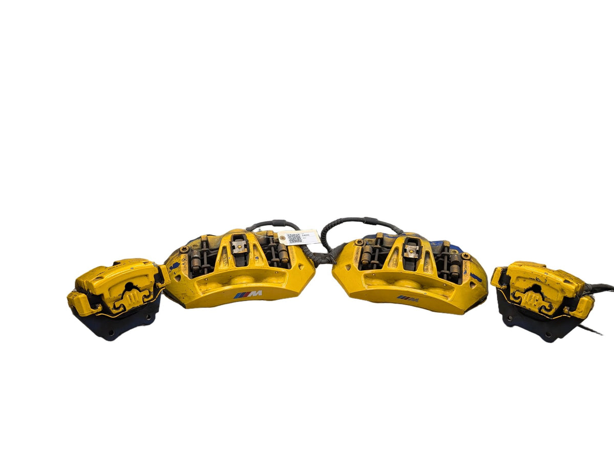 15-19 OEM BMW F85 F86 X5M X6M Front Rear Left Right Brake Caliper SET Yellow