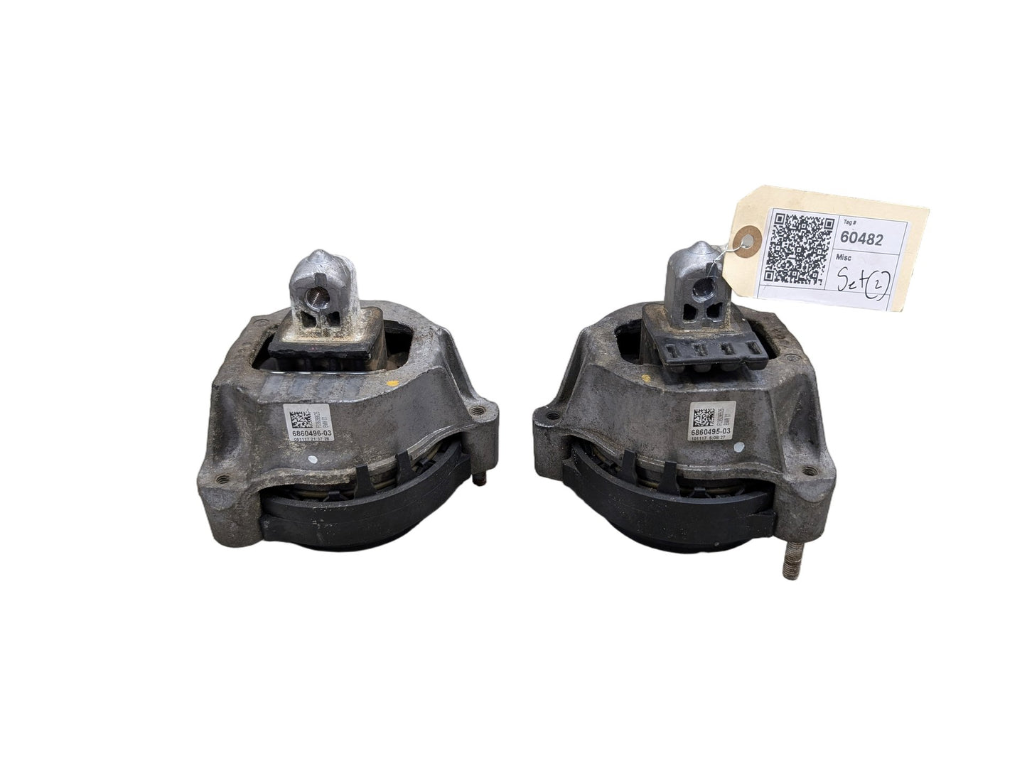 2017-2023 BMW G30 530i B46B20O0 Left Right Engine Bracket Support Mount SET 6860496