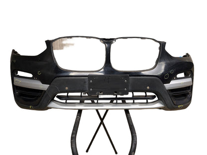 18-21 OEM BMW G01 X3 30 BASIS Front Bumper Cover w/ Lower Grilles Black 668