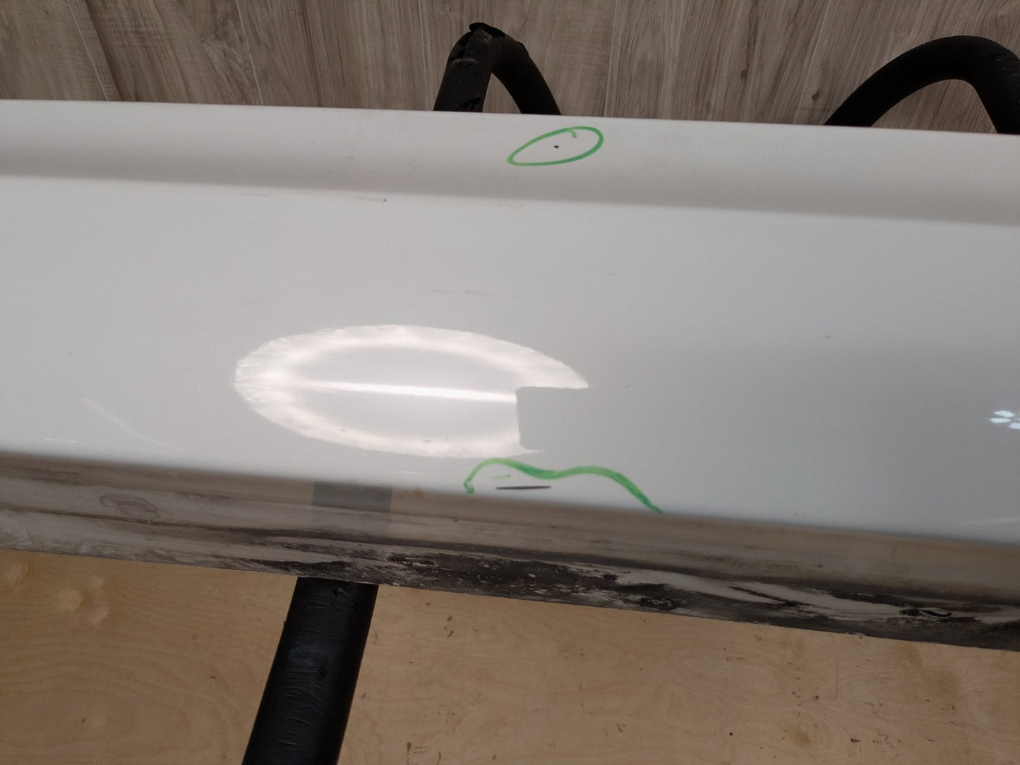 09-11 OEM BMW E90 328 335 Left Driver Side Skirt Rocker Panel White