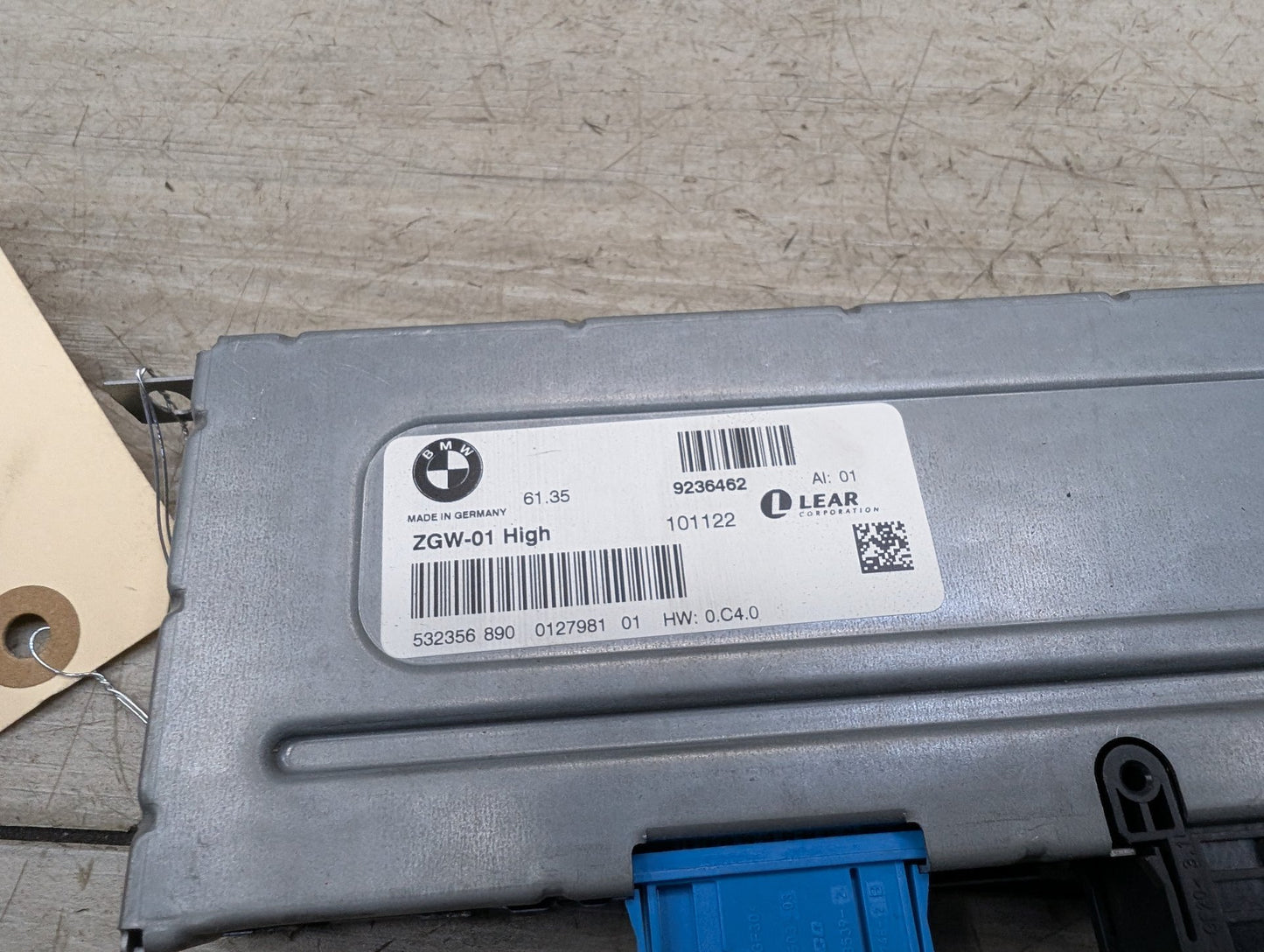 2011-2016 BMW 535i F10 Gateway Module 9236462