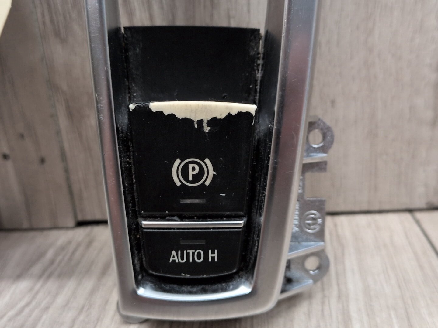 OEM BMW F06 F10 F13 F12 F25 X3 Parking Brake Auto Hold Switch w/ Trim Panel
