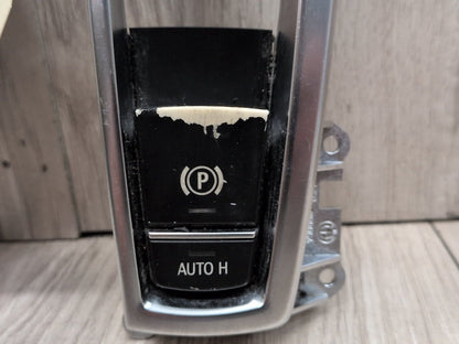 OEM BMW F06 F10 F13 F12 F25 X3 Parking Brake Auto Hold Switch w/ Trim Panel