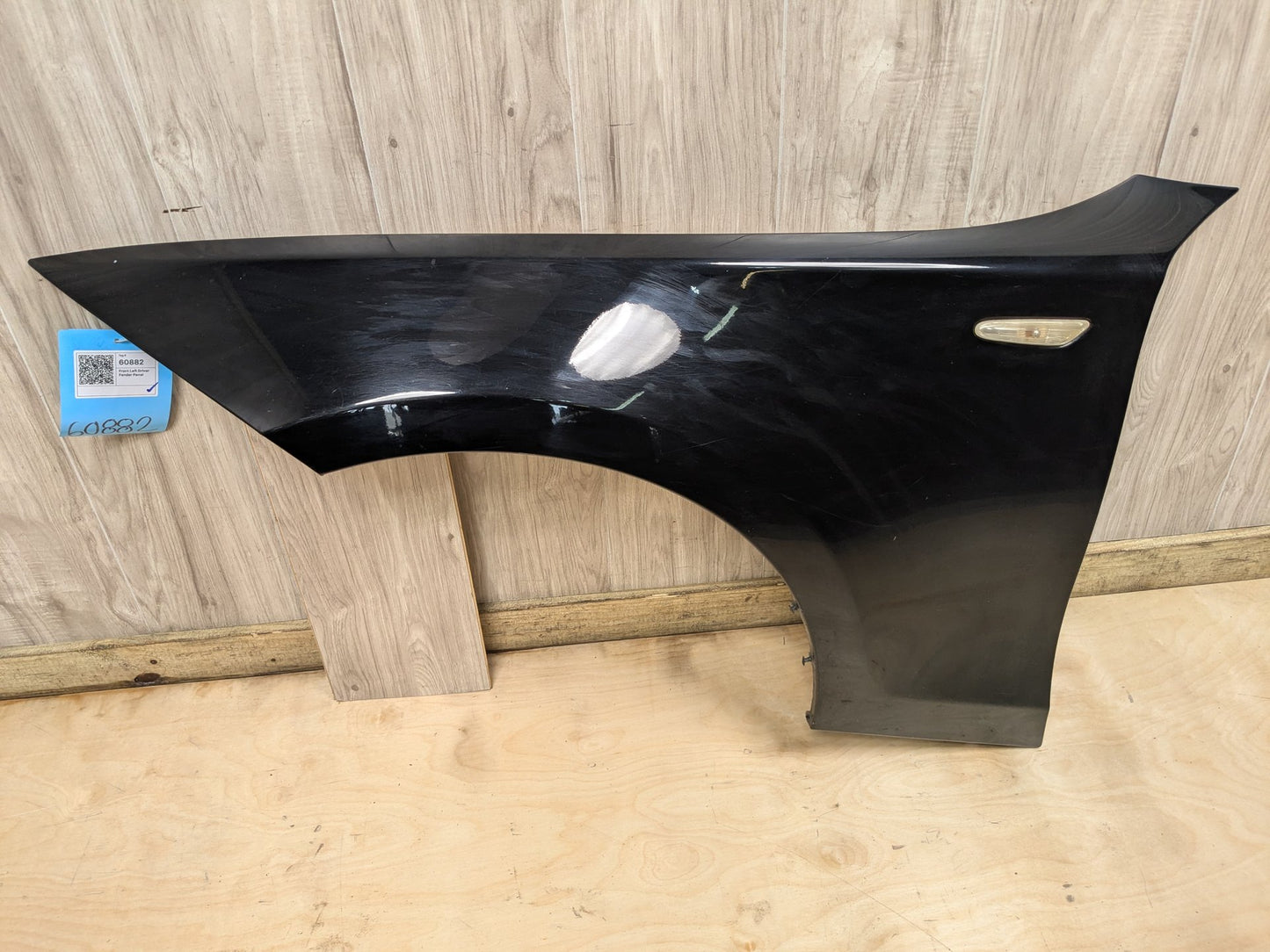 08-13 BMW E82 E88 128i 135i Left Driver Fender Panel Black SCHWARZ II 668