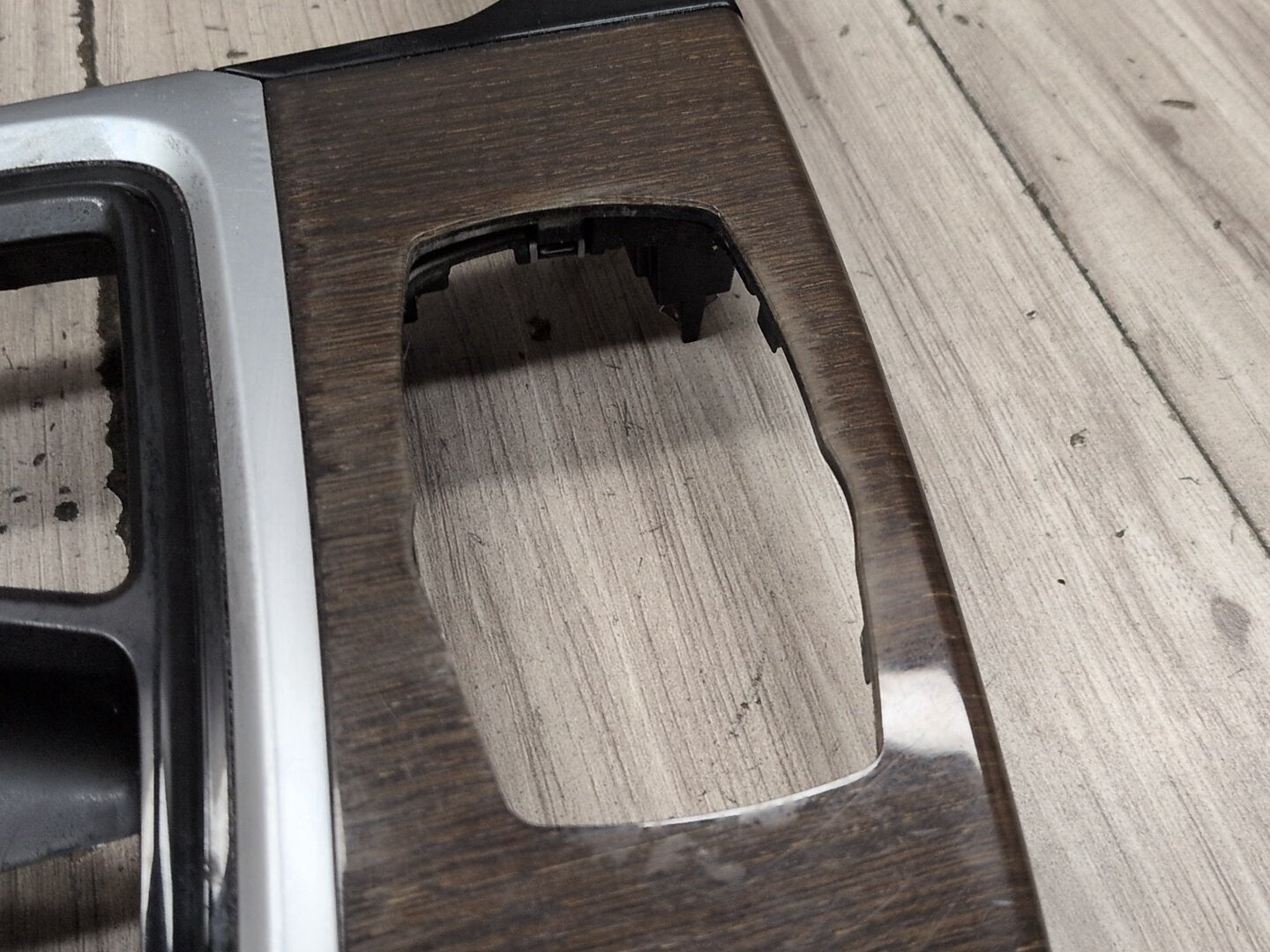 18-21 OEM BMW G01 G02 X3 X4 Center Console Interior Trim Oak Dark High Gloss