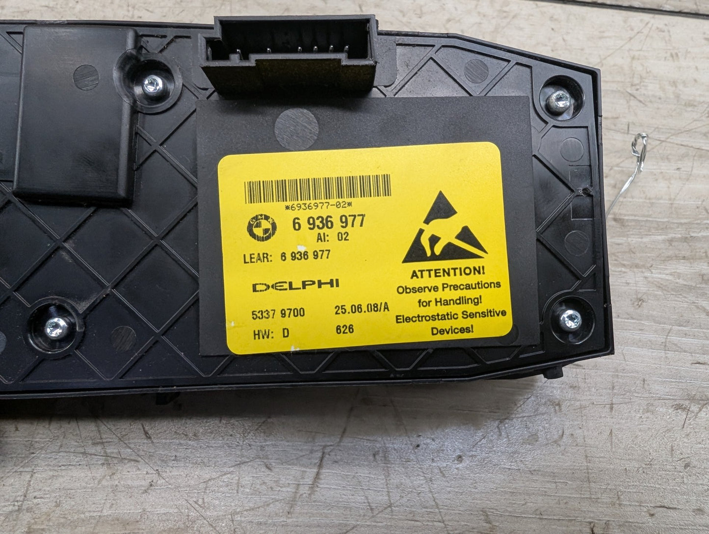 OEM BMW E93 328 335 M3 Front Left Driver Memory Seat Adjustment Control Switch
