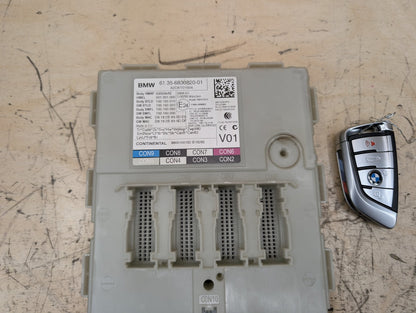 2016-2019 BMW 740i G12 Bdc Body Domain Fem Control Module w/ Key 6830820 OEM