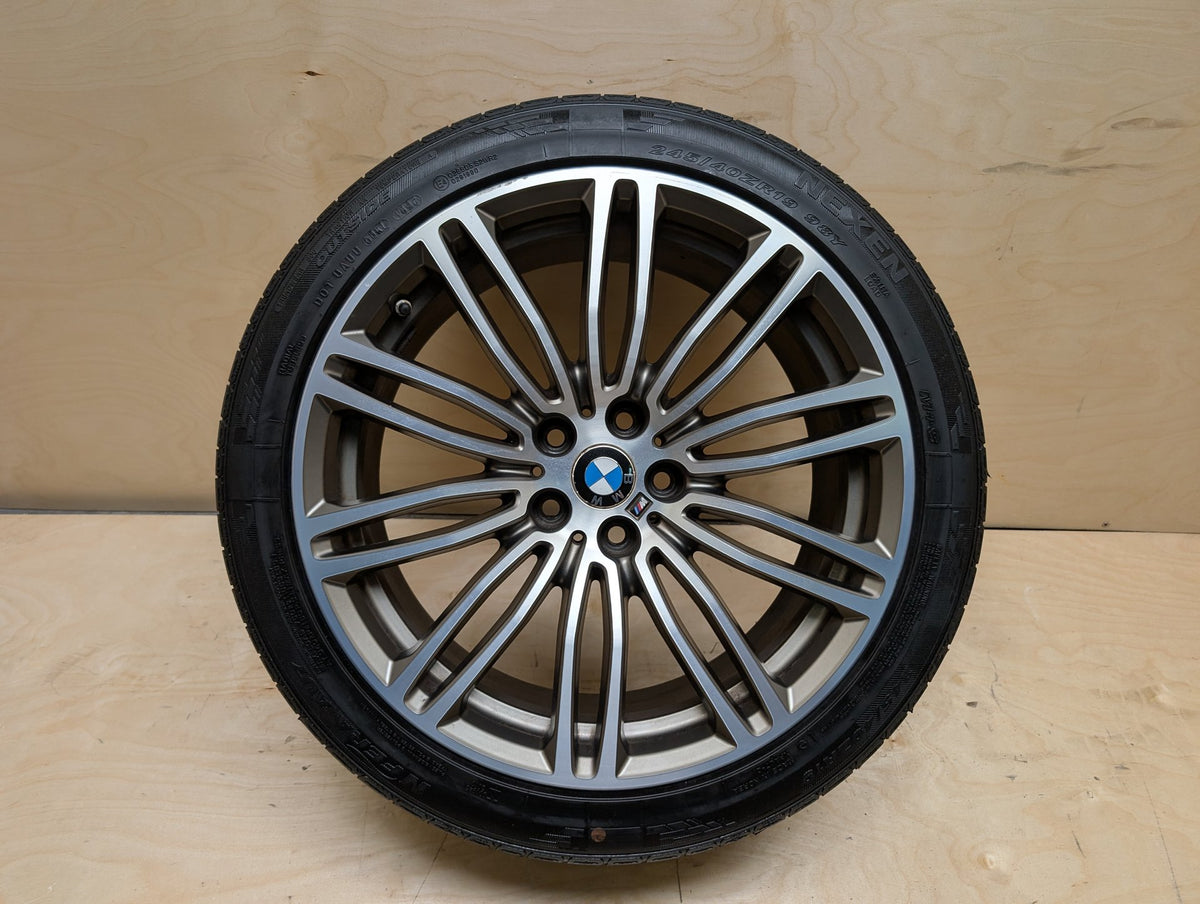 OEM BMW BMW G30 530 540 M550 Rear Wheel Rim Style 664M Silver R19x8" ET30