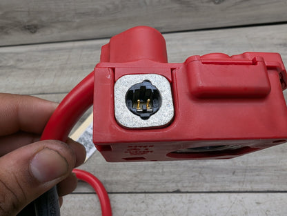 06-13 OEM BMW E88 E90 E92 M3 335 Battery Plus Pole Terminal Positive Red Cable