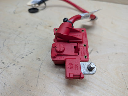 OEM BMW E84 E82 E88 E90 E92 335 M3 Battery Plus Pole Terminal Positive Red Cable
