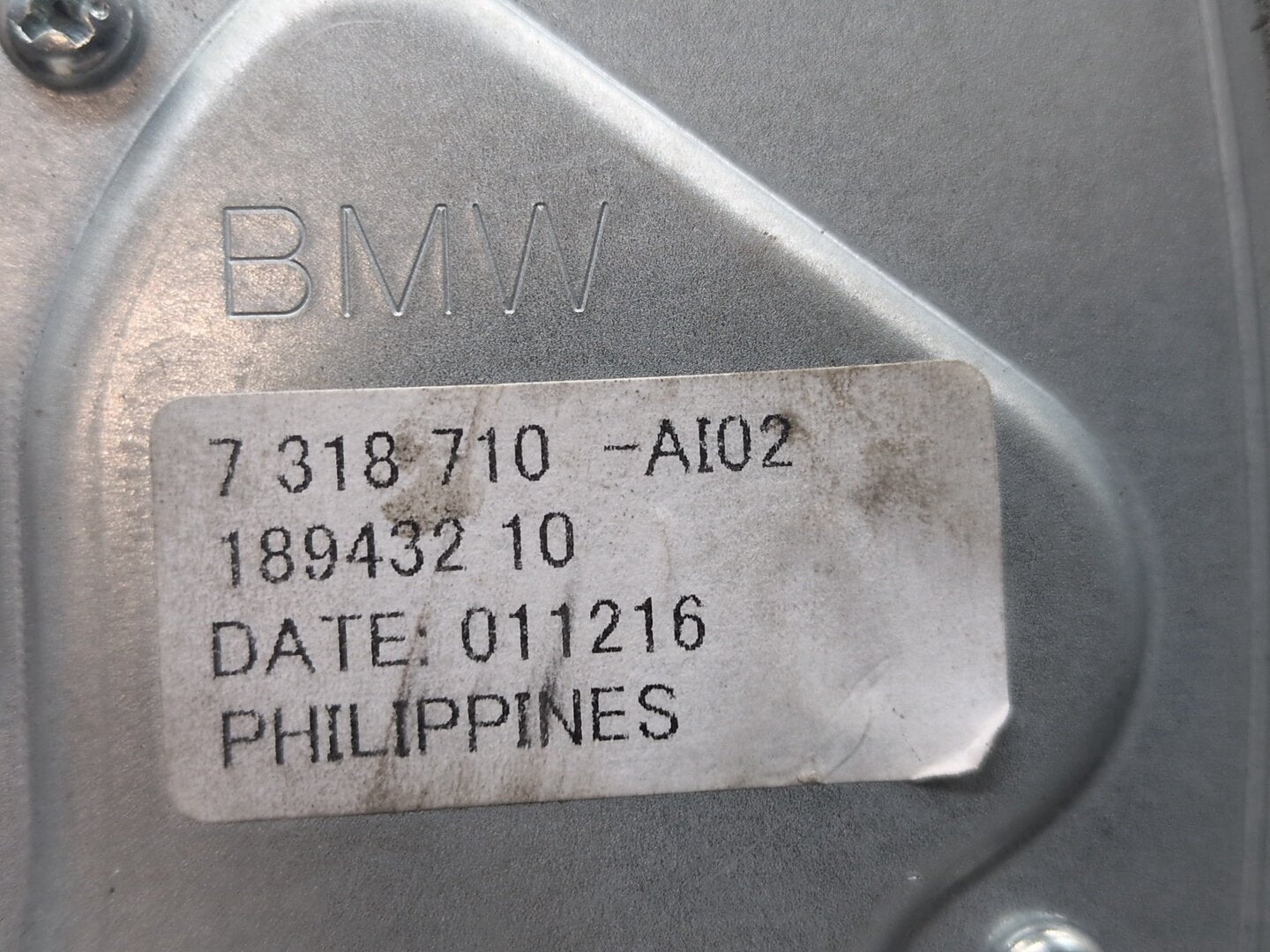 14-18 OEM BMW F15 F85 X5 Rear Tailgate Liftgate Windshield Window Wiper Motor